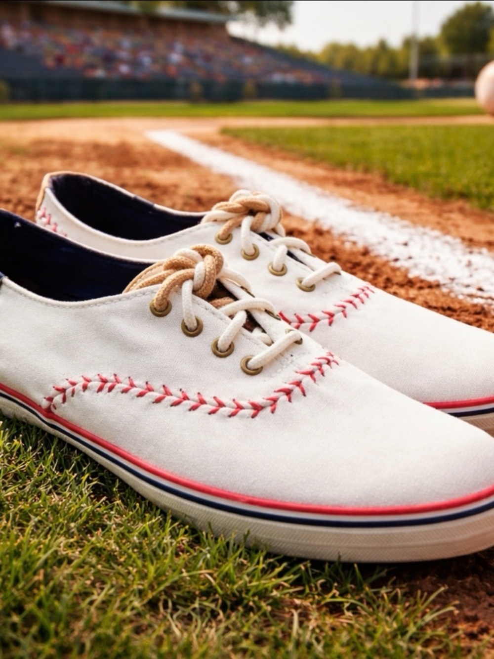 Keds Womens 52476M White Comfort Lace Up Low Top Baseball Shoes Size 8 - Picture 9 of 9